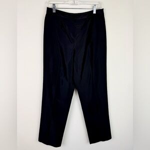 Flores & Flores Black Silk Crop Pants